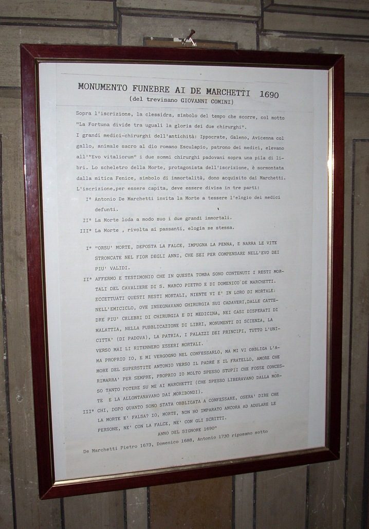 De Marchetti Family funereal monument, Basilica di Sant'Antonio, Padua - 09.JPG